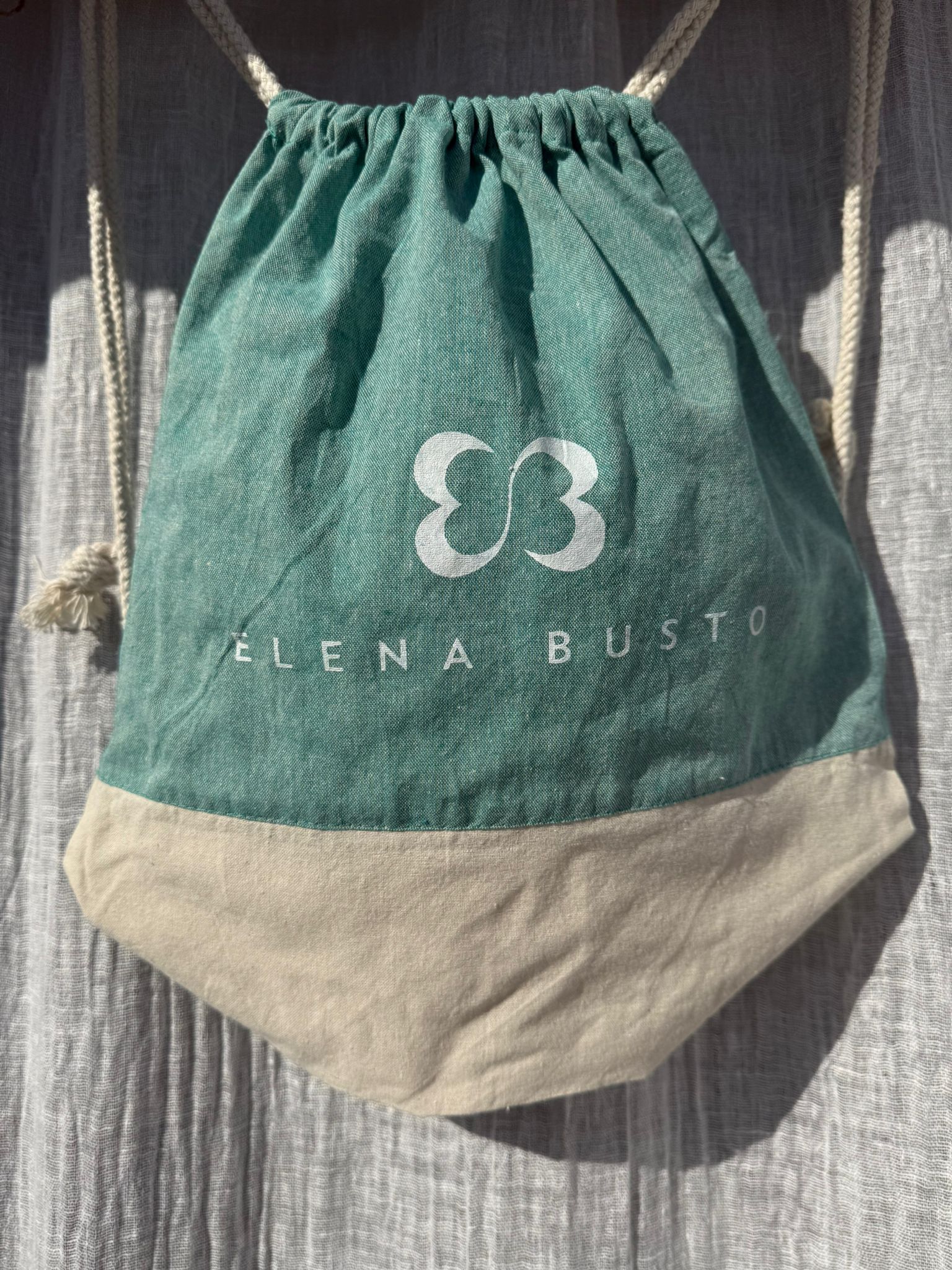 Bolsa/Mochila algodón orgánico Elena Busto