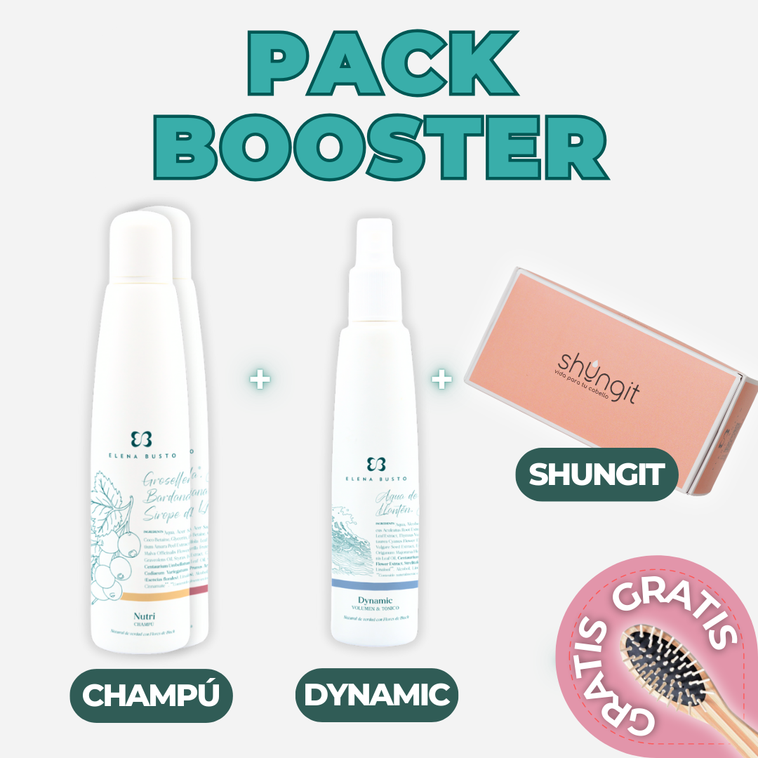Pack Booster: Champú + Spray Dynamic + Shungit