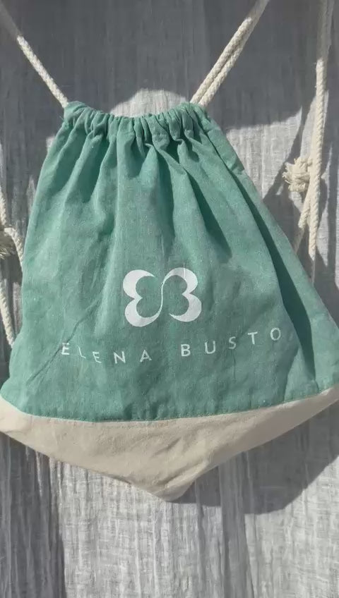 Bolsa/Mochila algodón orgánico Elena Busto