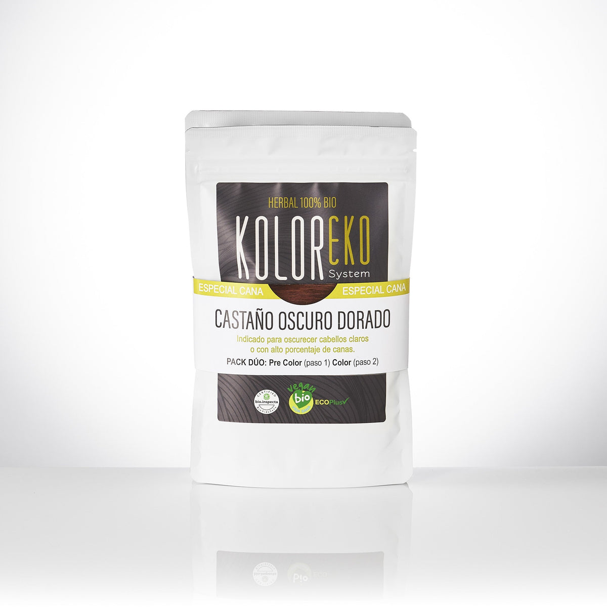 Tinte DUO Castaño Oscuro Dorado + Pre-Color Dorado (Especial Canas)